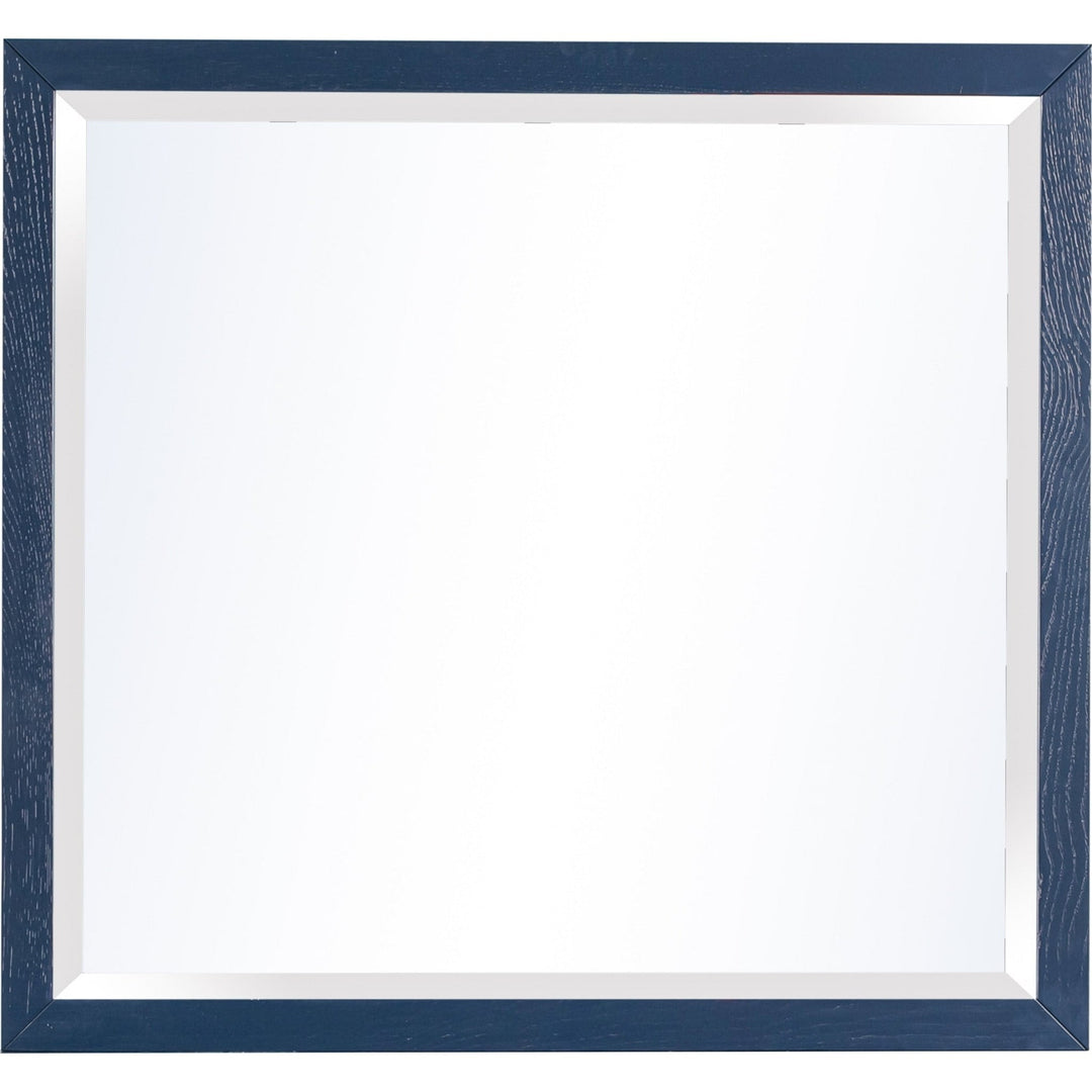 Argento Wall or Dresser Mirror in Navy Blue — on a white background