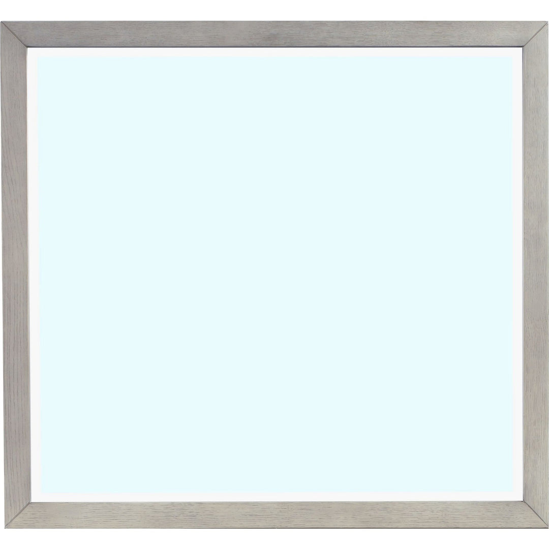 Argento Wall or Dresser Mirror in Misty Grey — on a white background
