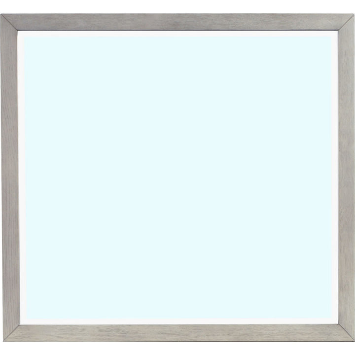 Argento Wall or Dresser Mirror in Misty Grey — on a white background