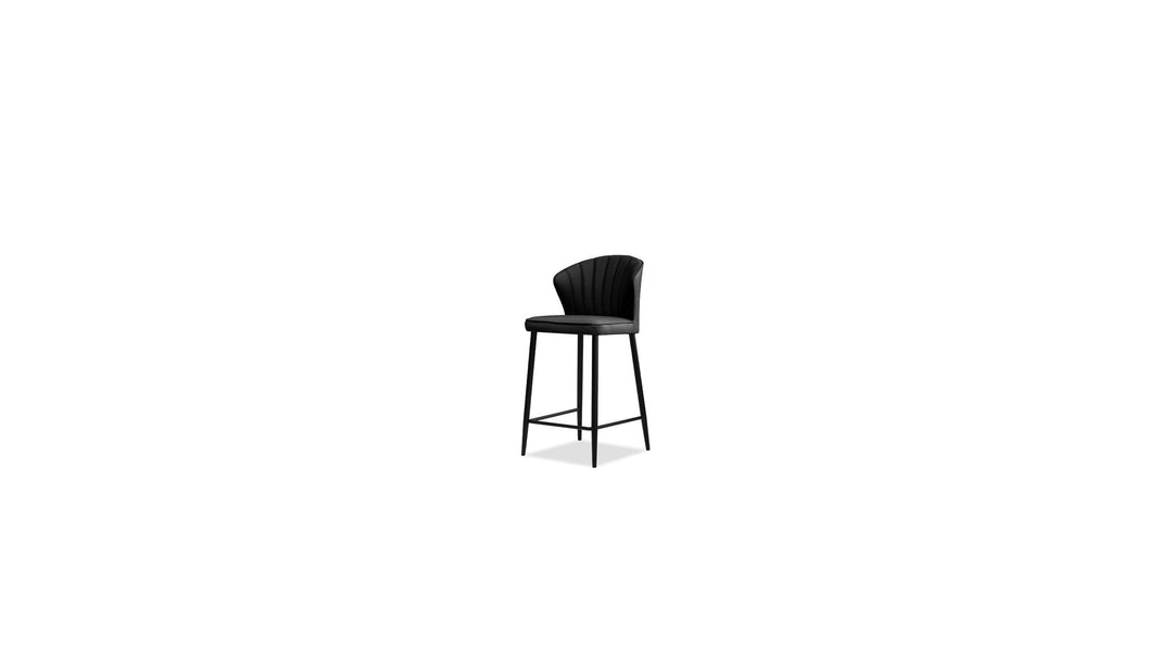 ARIEL Counter Stool in Black on white background