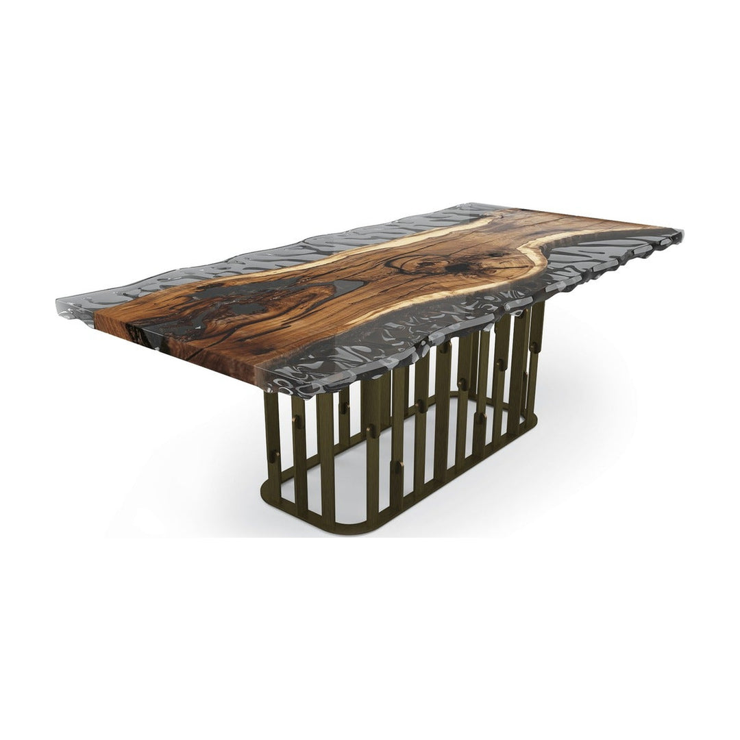 Arion Walnut Wavy Dining Table Arditi Collection