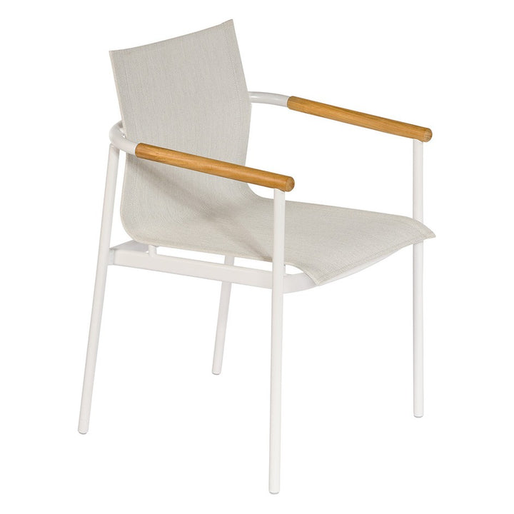 Around Armchair by Barlow Tyrie – Arctic White / Oyster, white background