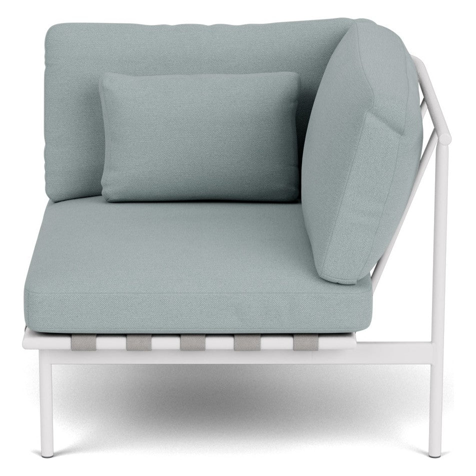 Around Deep Seating Single Module by Barlow Tyrie – Aluminium Right Arm / Arctic White