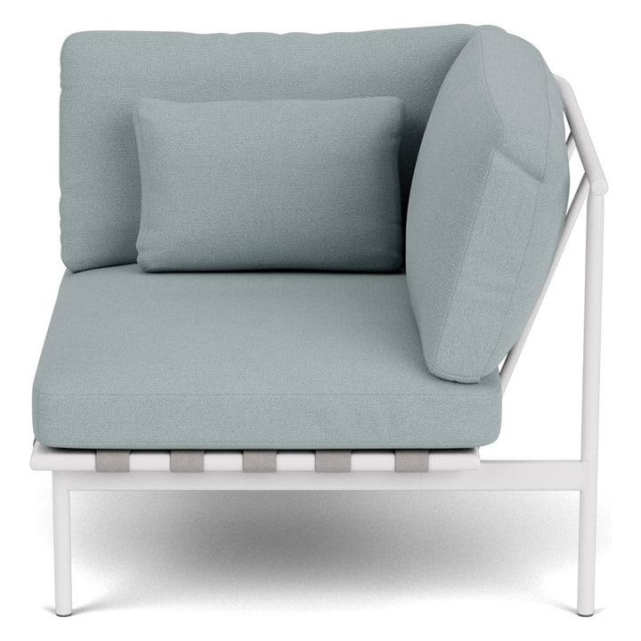 Around Deep Seating Single Module by Barlow Tyrie – Aluminium Right Arm / Arctic White