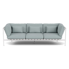 Around Deep Seating Triple Module by Barlow Tyrie – Aluminium Arms / Arctic White, white background