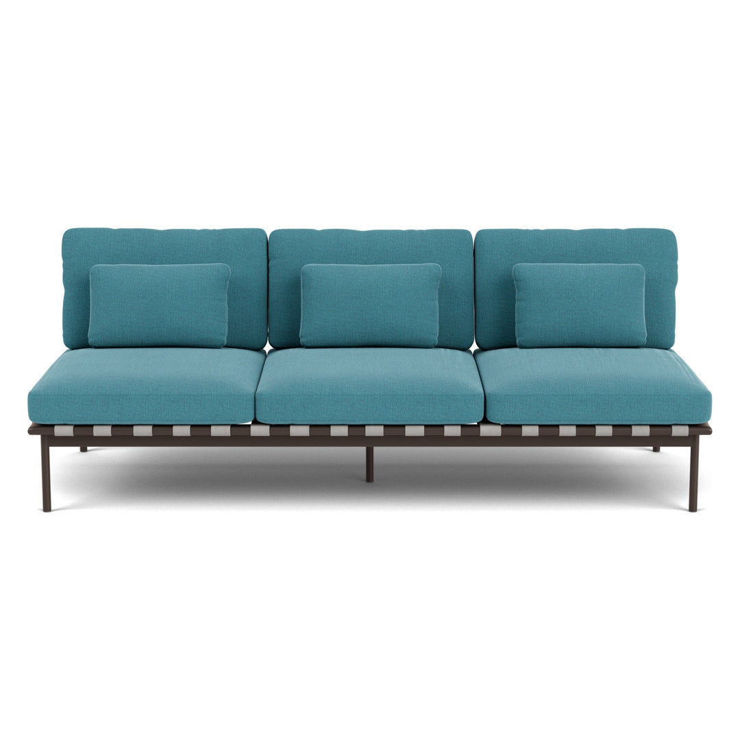 Around Deep Seating Triple Module by Barlow Tyrie – No Arms / Forge Grey
