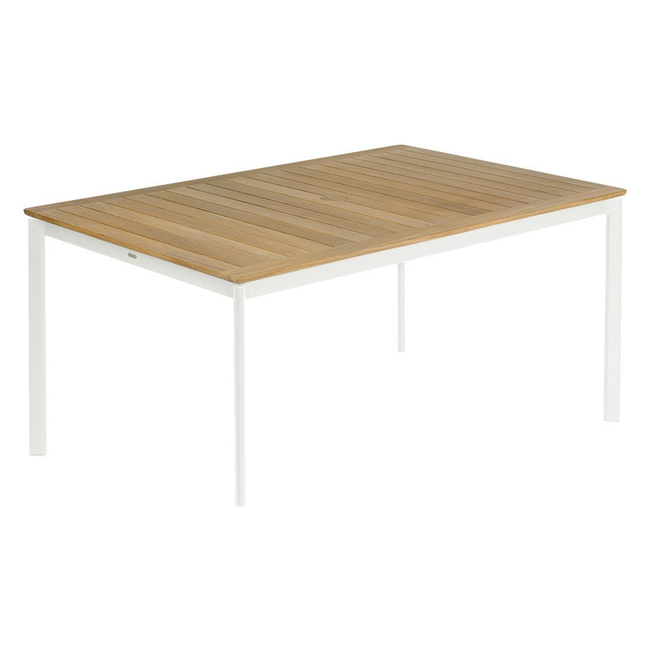 Around Dining Table 160 by Barlow Tyrie – Arctic White, white background