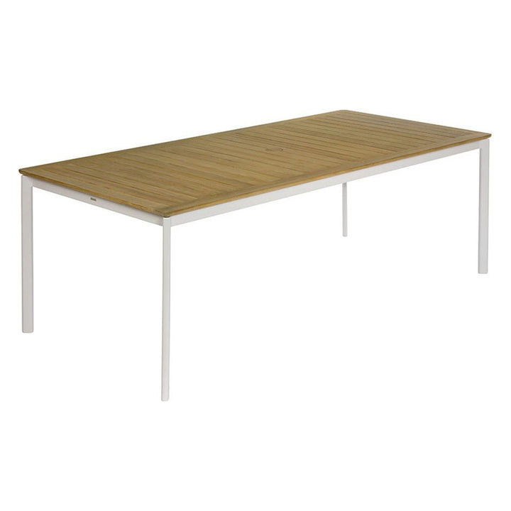 Around Dining Table 220 by Barlow Tyrie – Arctic White, white background