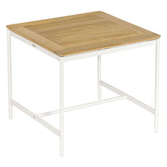Around High Table 60 by Barlow Tyrie – Arctic White, white background