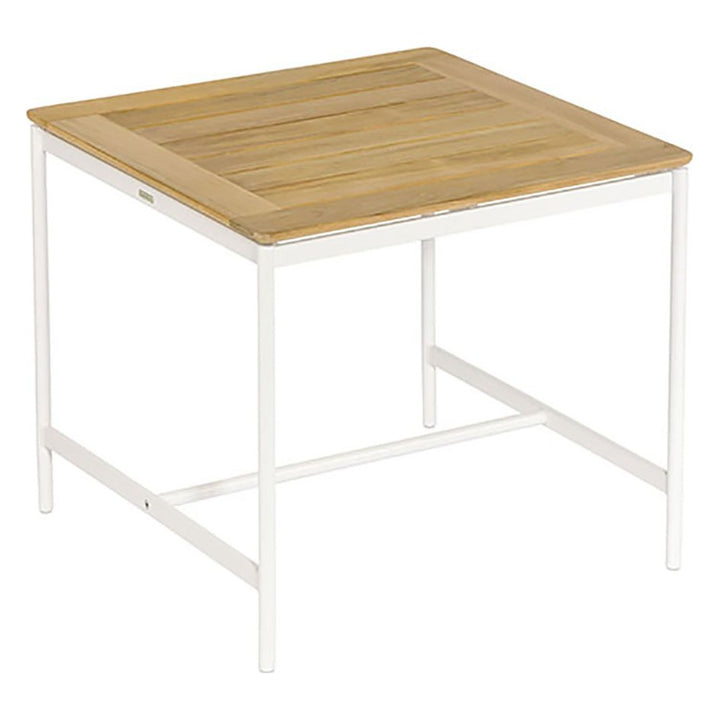 Around High Table 60 by Barlow Tyrie – Arctic White, white background