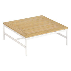 Around Low Table 70 by Barlow Tyrie – Arctic White, white background