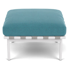 Around Ottoman by Barlow Tyrie – Arctic White, white background
