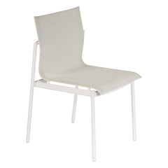 Around Sidechair by Barlow Tyrie – Arctic White / Oyster, white background