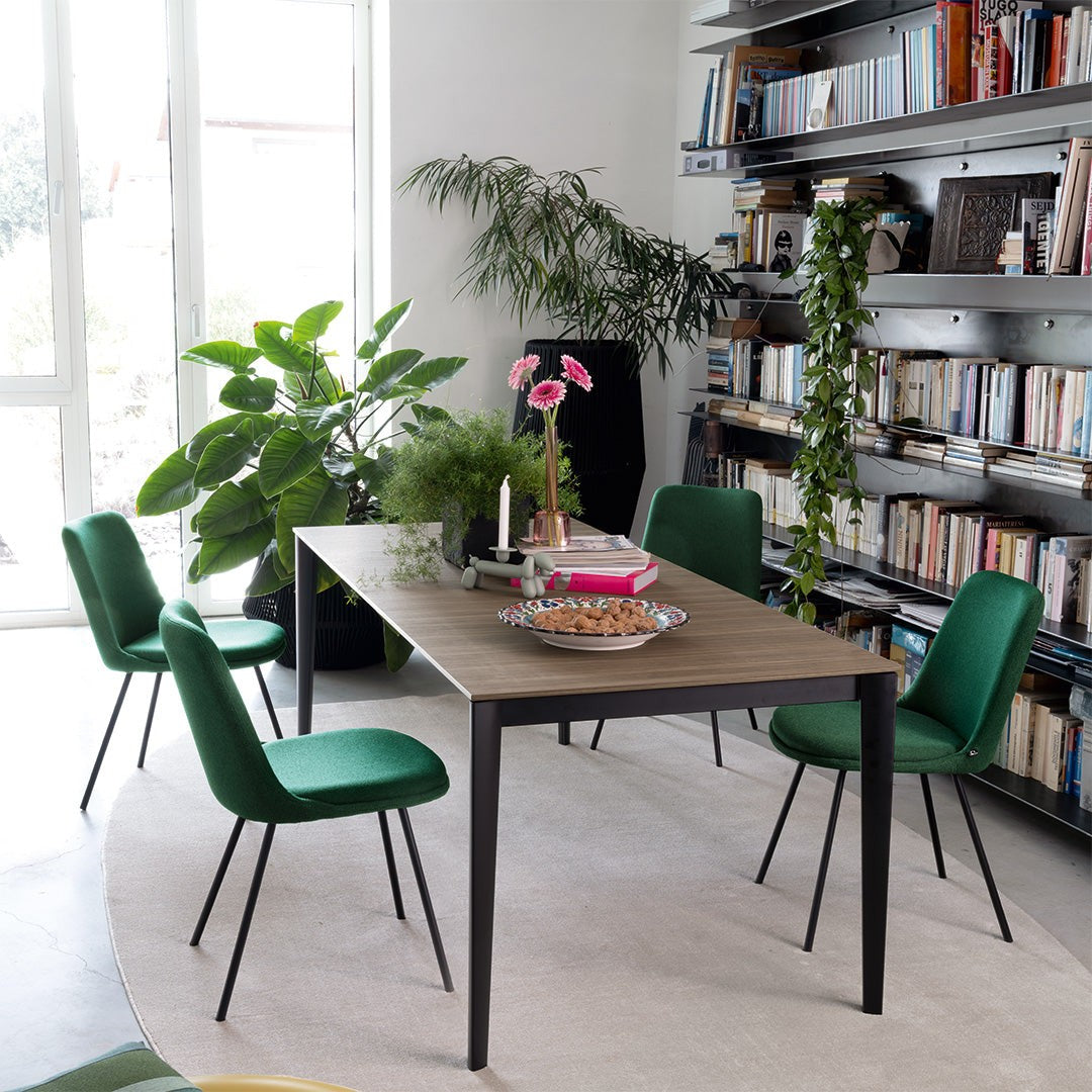 Artic Extendable Dining Table by Connubia in a styled interior