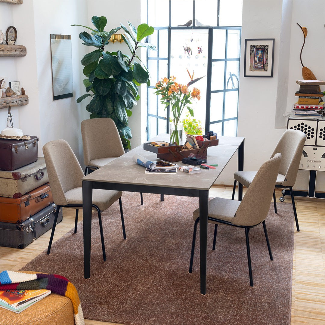 Artic Extendable Dining Table by Connubia in a styled interior