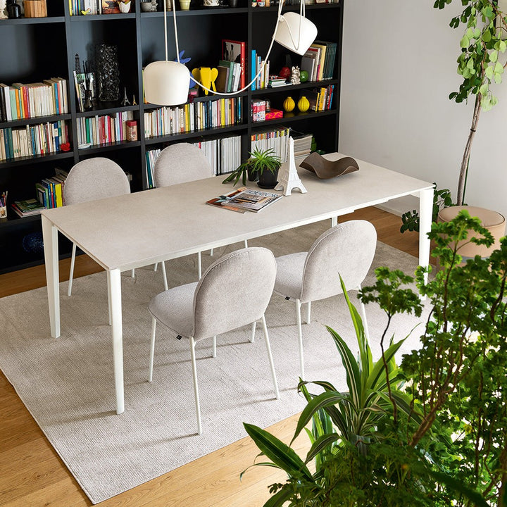 Artic Extendable Dining Table by Connubia in a styled interior