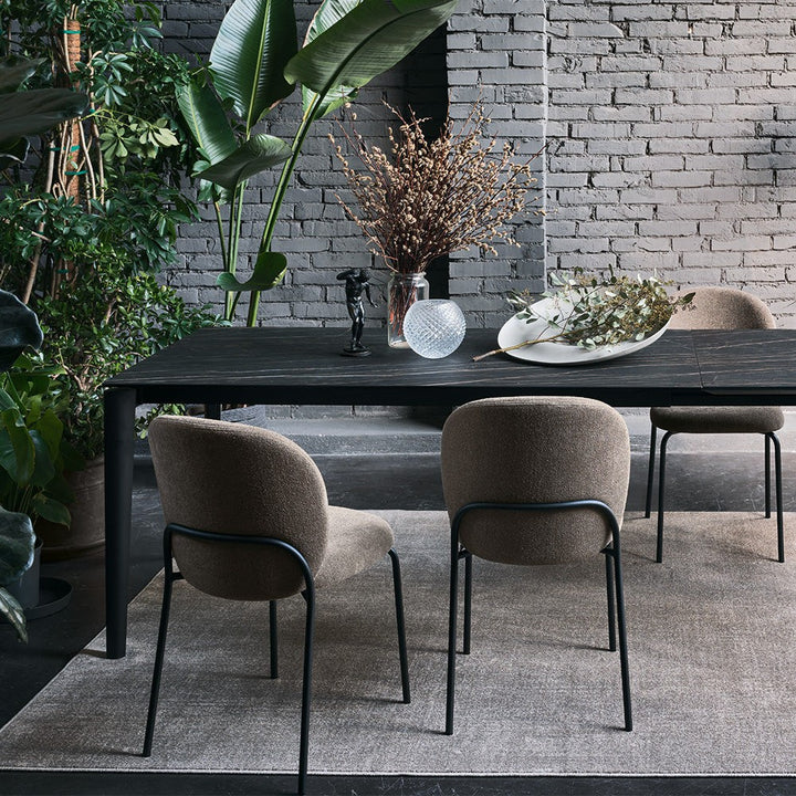 Artic Fast Extendable Dining Table by Connubia in a styled interior