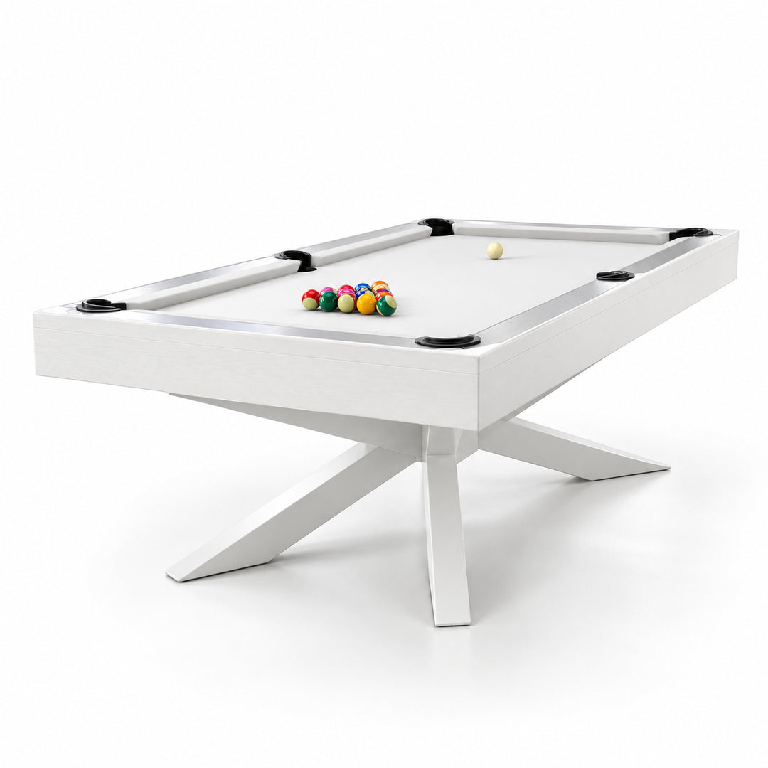 Asbury pool table - Crisp White 