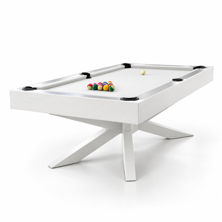 Asbury pool table - Crisp White 
