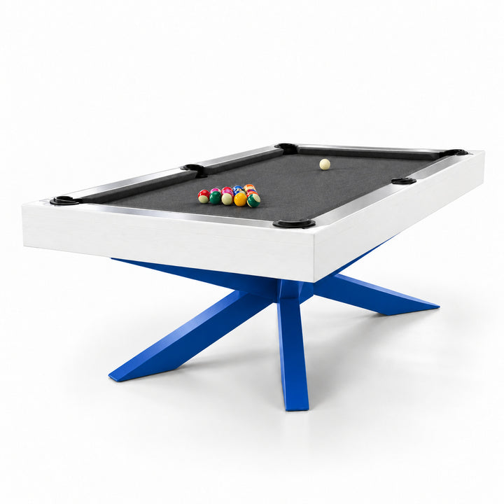 Asbury pool table - Cobalt &amp; White 