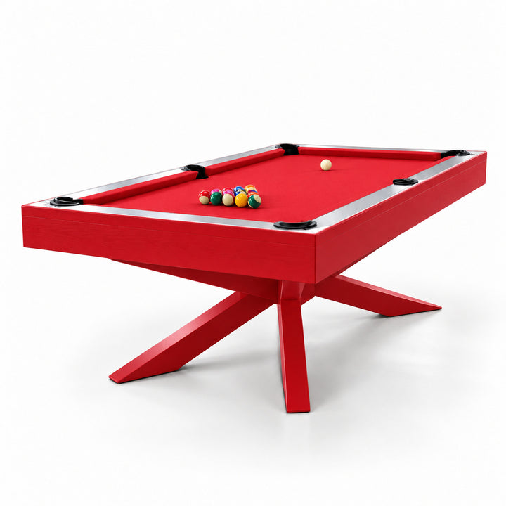 Asbury pool table - Solid Racing Red 