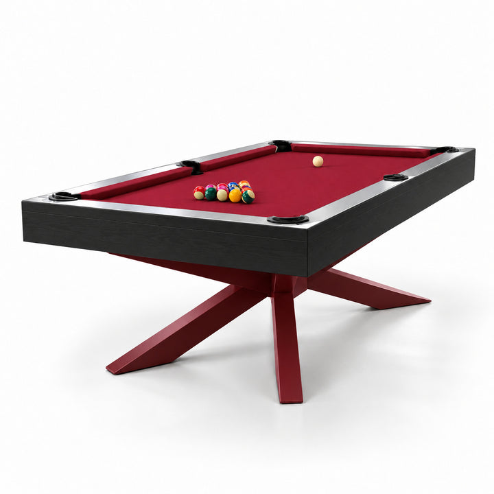 Asbury pool table - Oxblood &amp; Black 