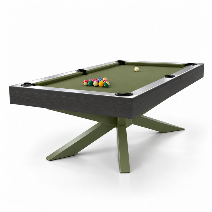 Asbury pool table - Olive &amp; Charcoal 