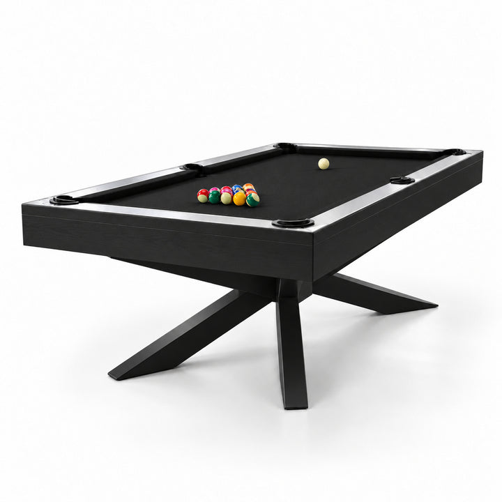 Asbury pool table - Solid Black 
