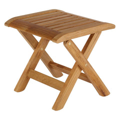 Ascot Footstool / Side Table by Barlow Tyrie, white background