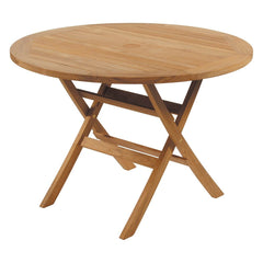 Ascot Table 110 Round by Barlow Tyrie, white background