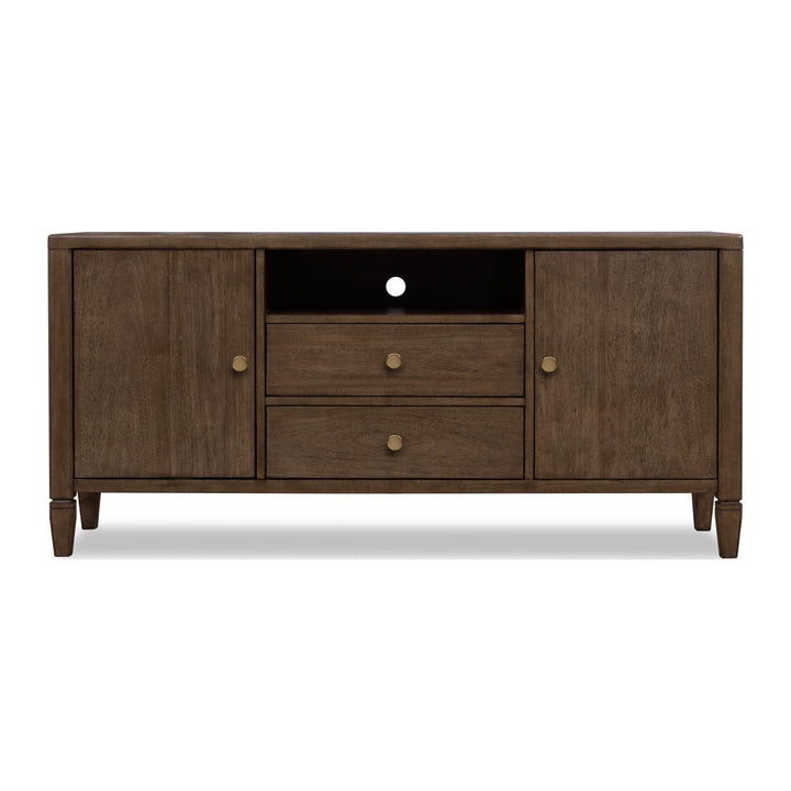 Ascott 64" Media Console by Modus in Pecan Pie — product view on a white background