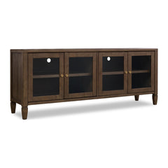 Ascott 74" Media Console by Modus in Pecan Pie — product view on a white background