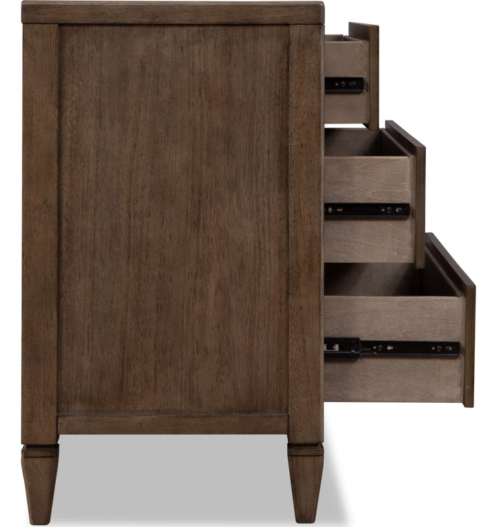 Ascott Bachelor Chest in Pecan Pie — side view