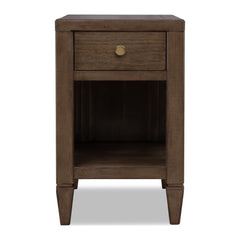 Ascott Chairside Table by Modus in Pecan Pie — product view on a white background