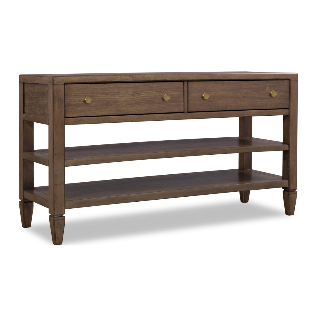 Ascott Console Table by Modus in Pecan Pie — product view on a white background