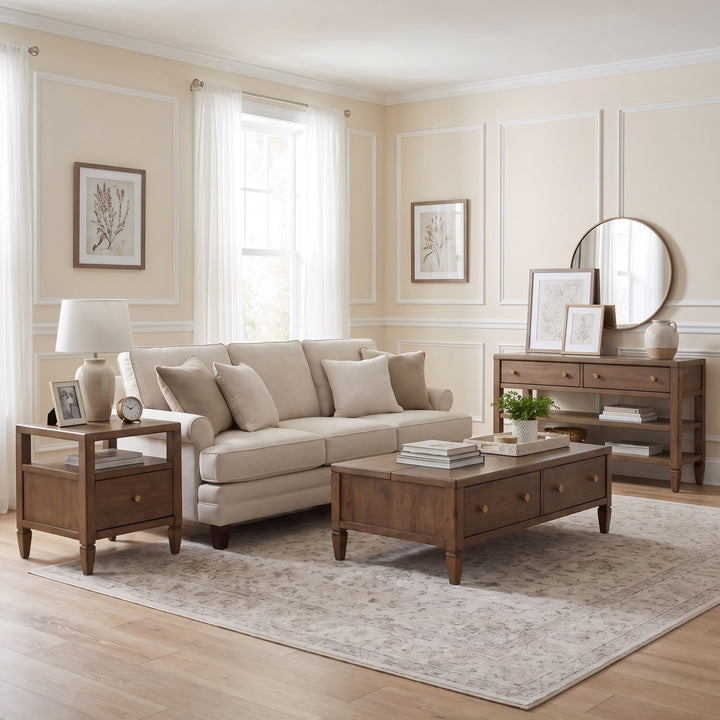 Ascott Console Table in Pecan Pie — lifestyle photo