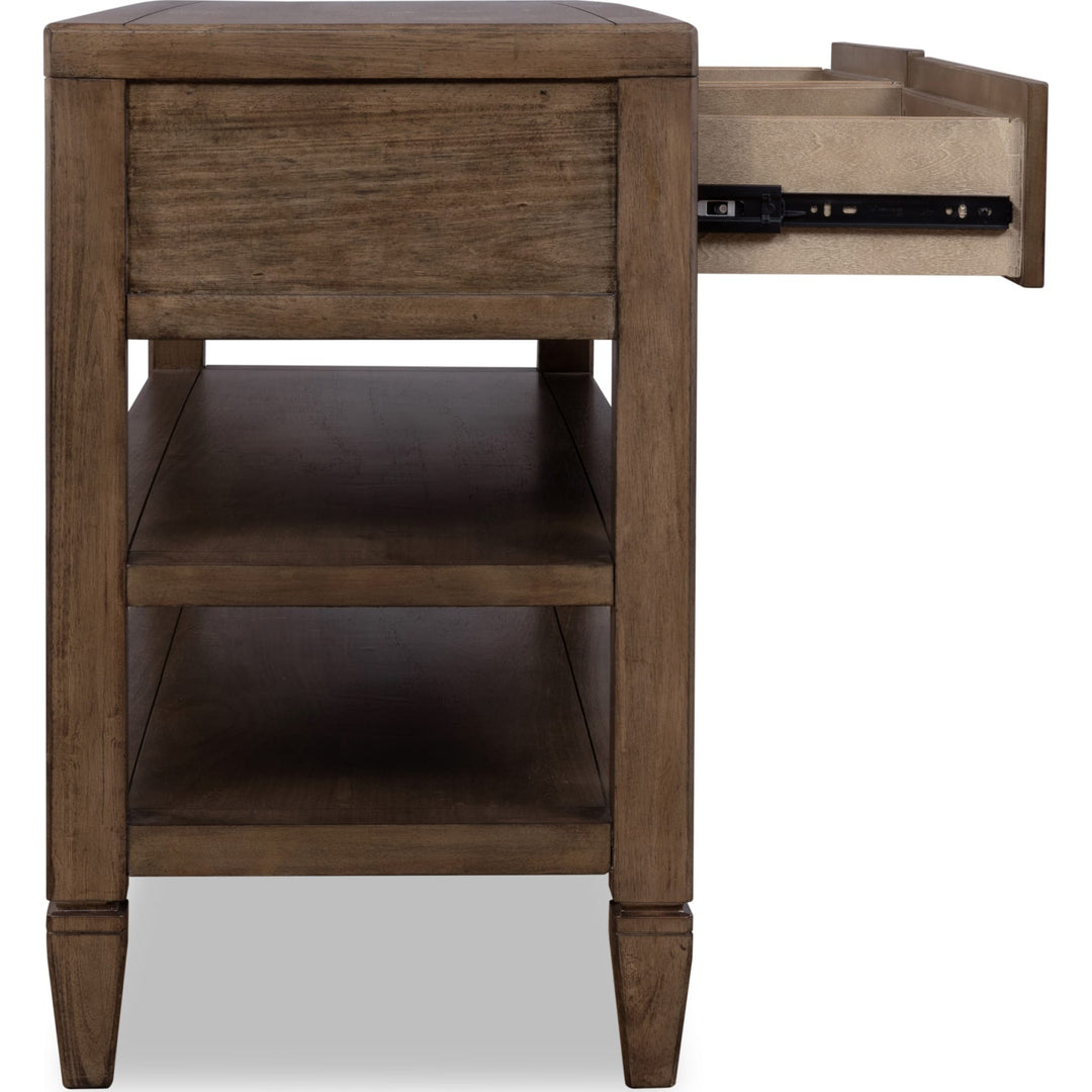 Ascott Console Table in Pecan Pie — product view on a white background