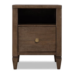 Ascott One Drawer Nightstand by Modus in Pecan Pie — on a white background