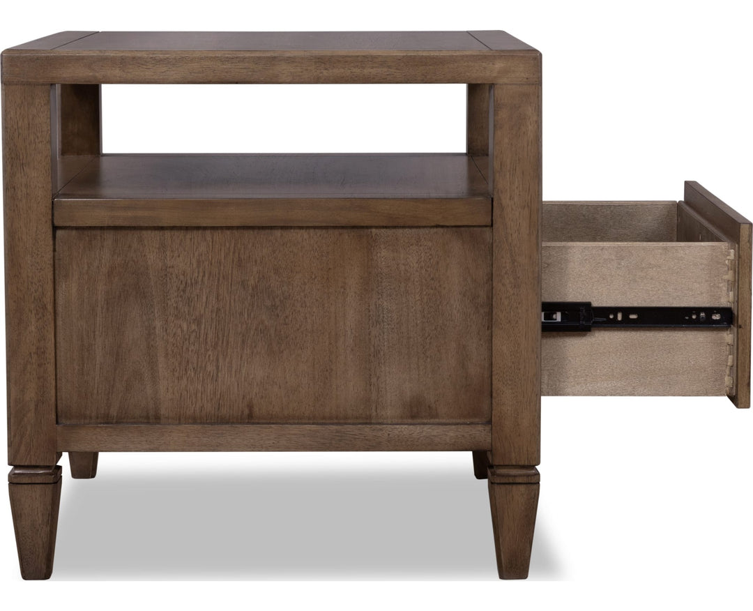 Ascott Side Table in Pecan Pie — product view on a white background
