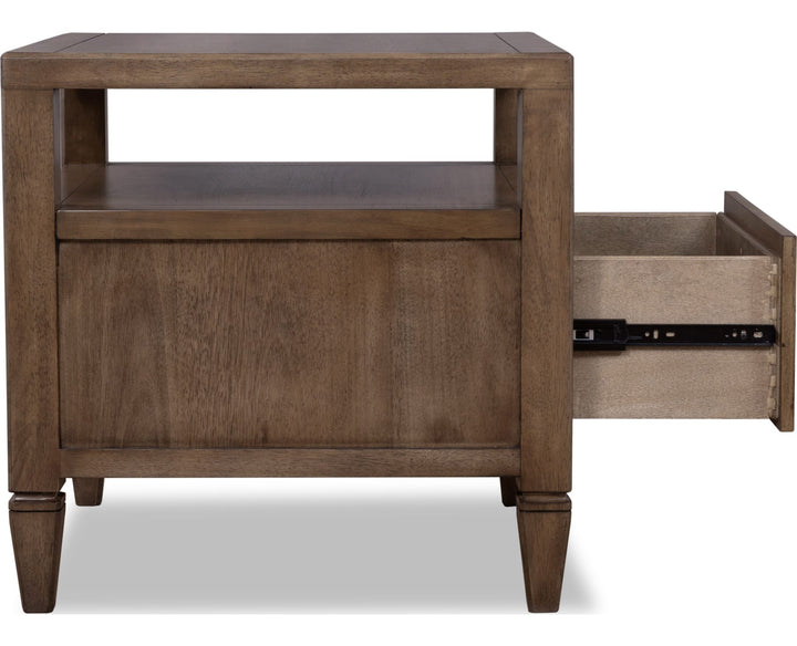 Ascott Side Table in Pecan Pie — product view on a white background