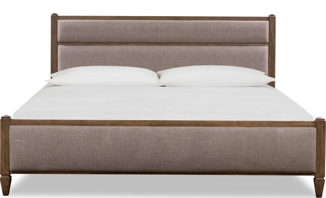Ascott Upholstered Storage Bed — white background, front view
