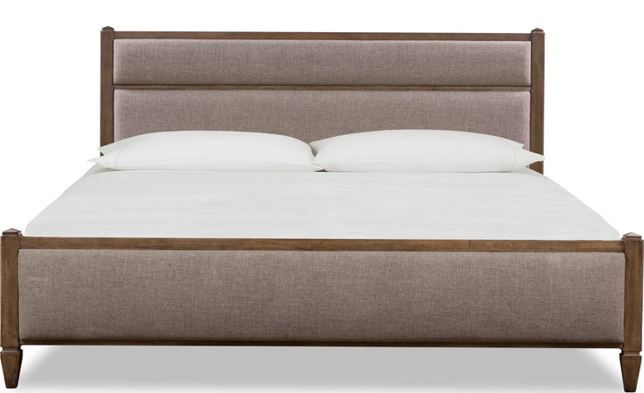 Ascott Upholstered Storage Bed — white background, front view