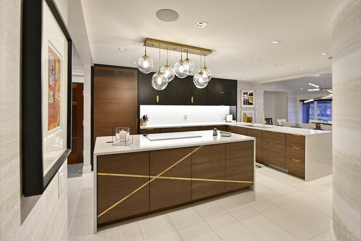 Aster Linear Pendant Chandelier by Hammerton Studio in a styled interior