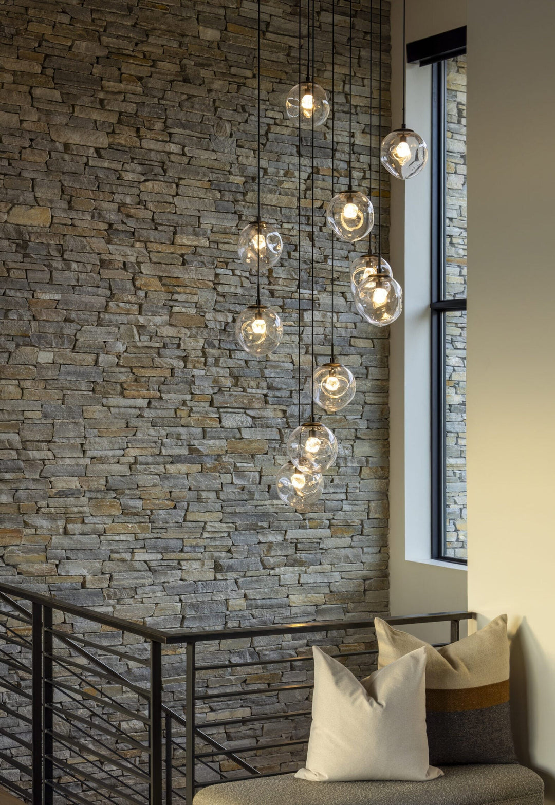 Aster Square Pendant Chandelier by Hammerton Studio in a styled interior