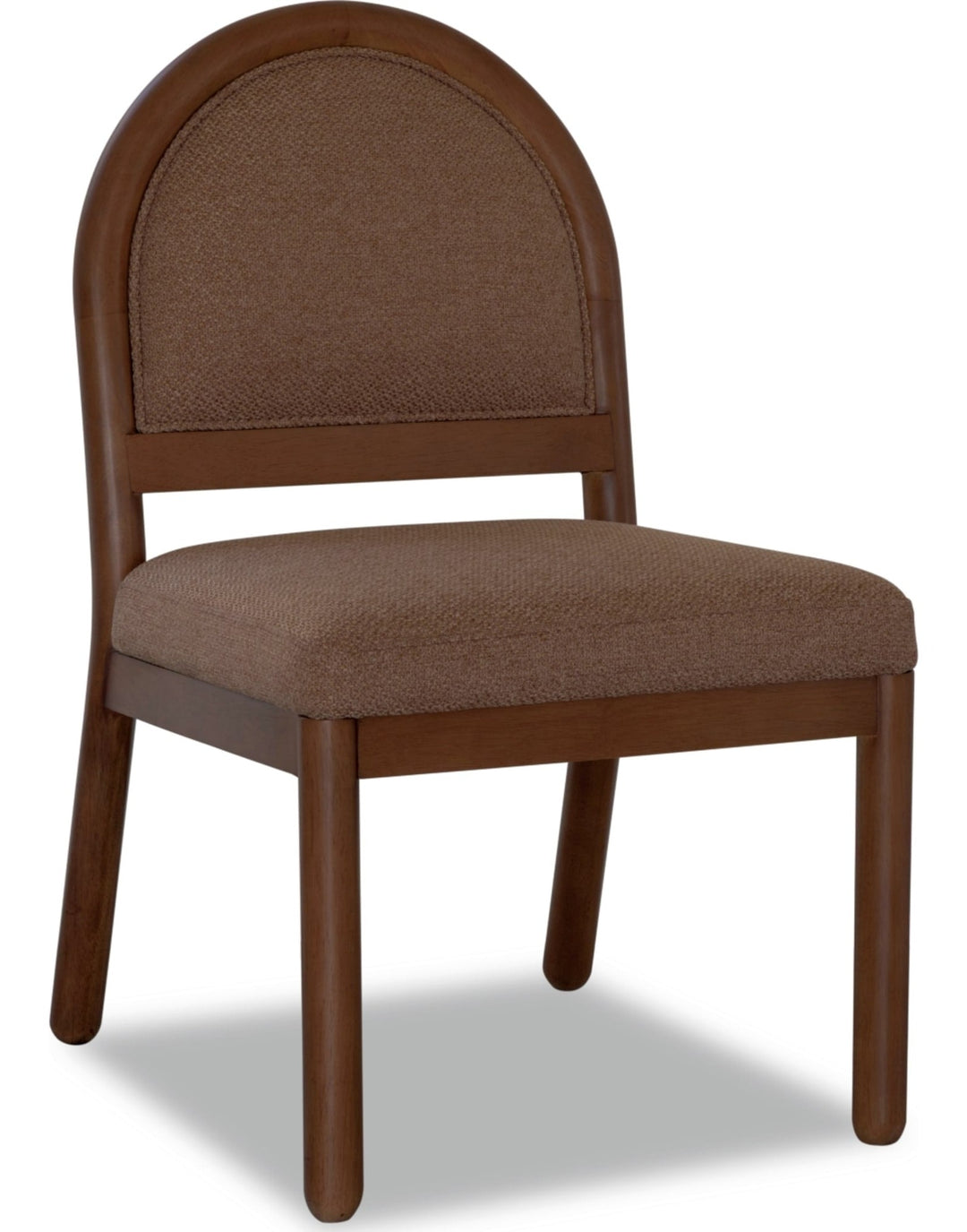 Astor Arc Back Dining Chair in Wheat Bread and Claystone — product view on a white background