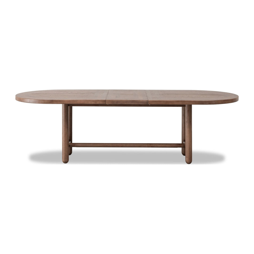 Astor Oval Extendable Dining Table by Modus in Claystone — product view on a white background