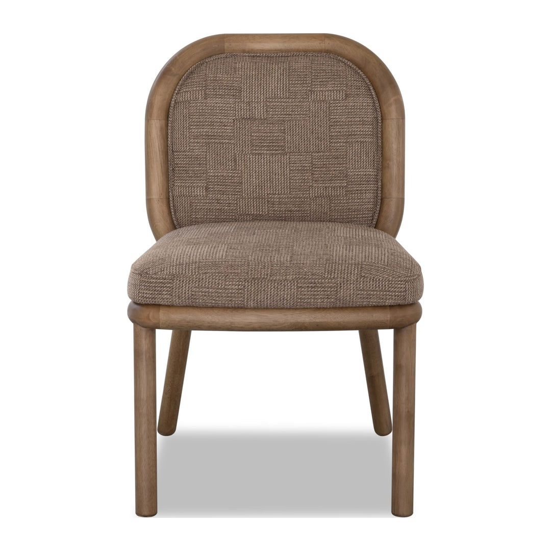 Astor Round Back Dining Chair by Modus in Claystone — product view on a white background