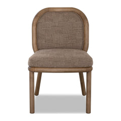 Astor Round Back Dining Chair by Modus in Claystone — product view on a white background