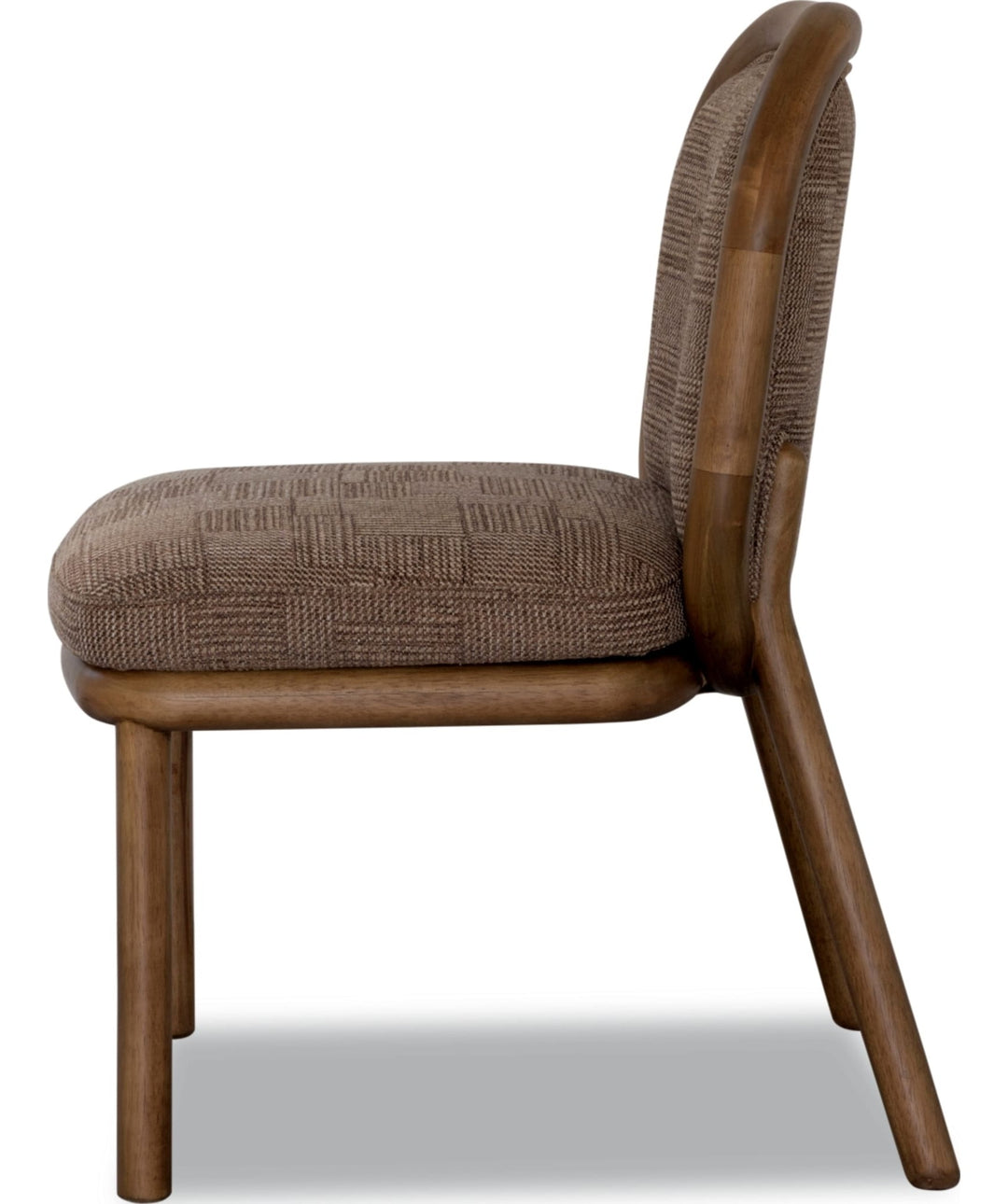 Astor Round Back Dining Chair in Claystone — product view on a white background