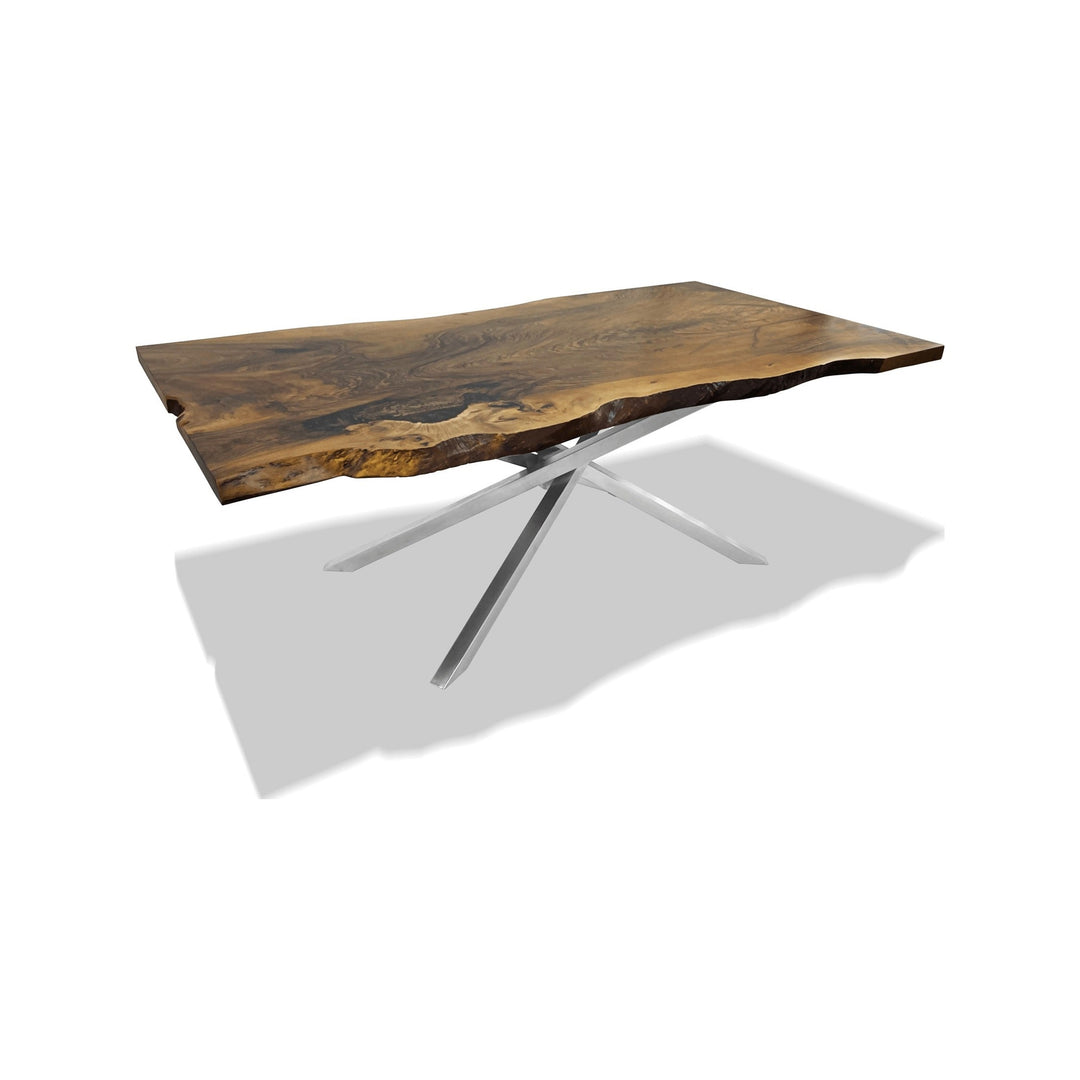 Astrea Live Edge Walnut Dining Table Arditi Collection